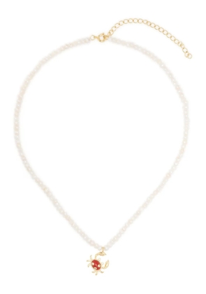 Eshvi pearl crab necklace - Neutrals