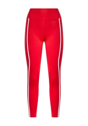 PINKO side-stripe leggings - Red
