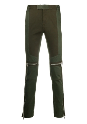 Givenchy slim-fit biker trousers - Green