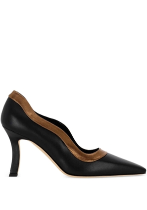Manolo Blahnik trimmed pumps - Black