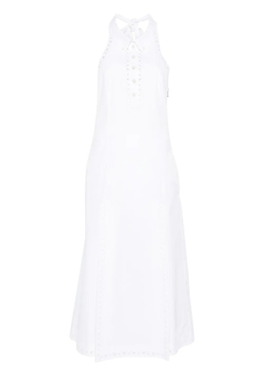 Thom Browne broderie-anglaise midi dress - White