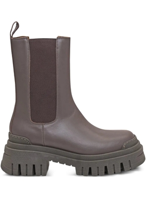ENNEQUADRO chunky-sole Chelsea boots - Grey