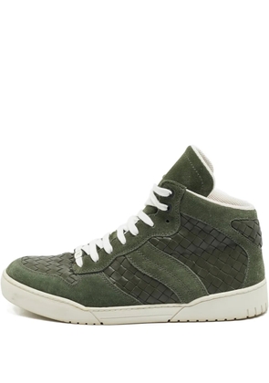 Bottega Veneta Pre-Owned Intrecciato high-top sneakers - Green