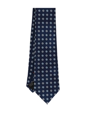 Scotch & Soda floral-pattern tie - Blue