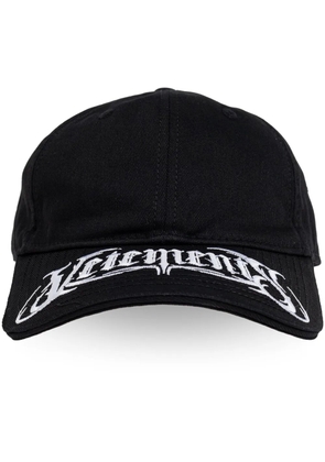 VETEMENTS logo-embroidered cap - Black