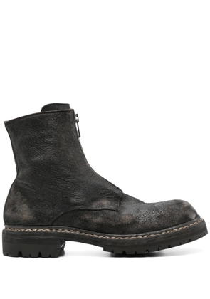 Guidi 45mm leather ankle boots - Black