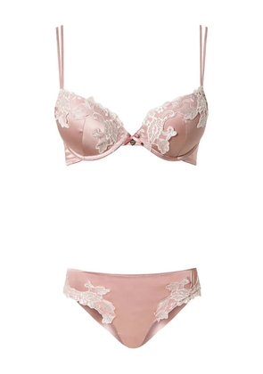TWINSET lace push-up lingerie set - Pink