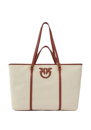 PINKO Love Birds tote bag - Neutrals