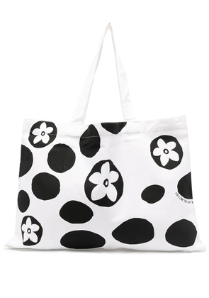10 CORSO COMO floral polka-dot print tote bag - White