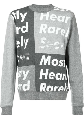 Mostly Heard Rarely Seen logo print sweatshirt - Grey