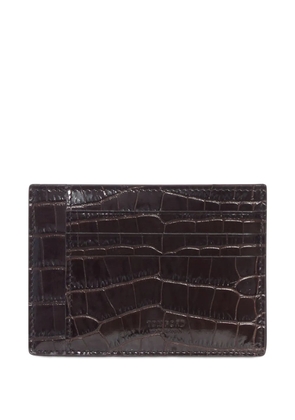 TOM FORD crocodile-effect leather wallet - Brown