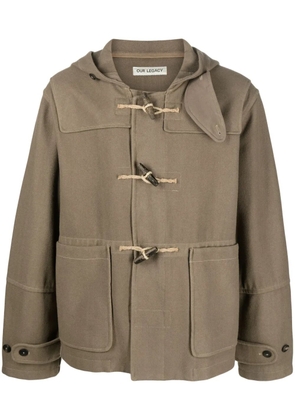 OUR LEGACY cropped duffel jacket - Brown