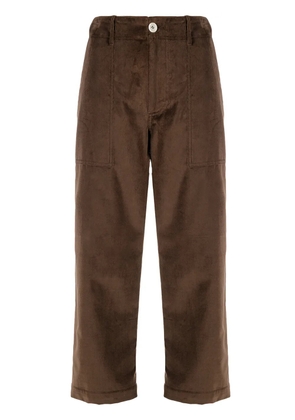 Jejia cropped straight-leg trousers - Brown