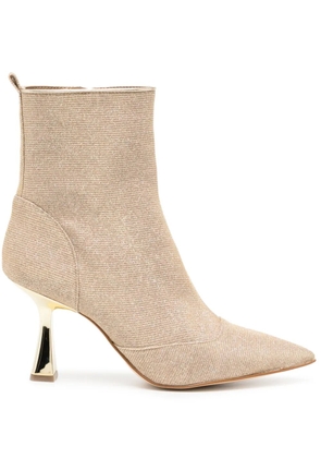 Michael Kors Clara 80mm pointed-toe boots - Gold
