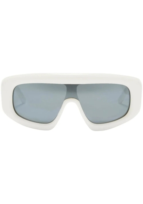 Palm Angels Eyewear Carmel shield-frame sunglasses - White