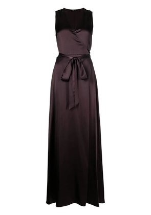 VOZ Frontward satin maxi dress - Purple