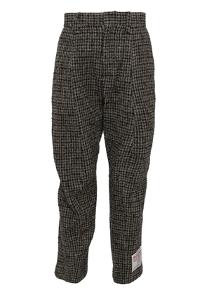 Doublet Zombie Silhouette tweed trousers - Grey