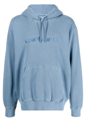 Carhartt WIP embroidered-logo hoodie - Blue