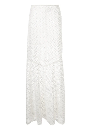 Macgraw embroidered Majestic skirt - White