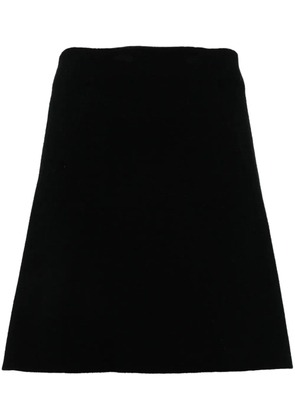 N.Peal mini knitted skirt - Black