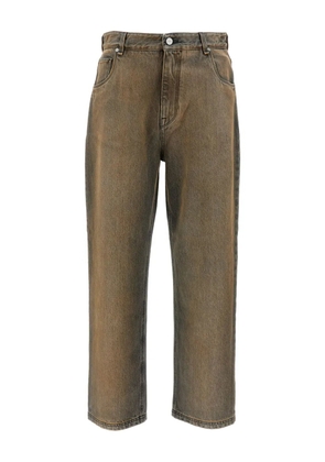 FENDI button washed jeans - Grey