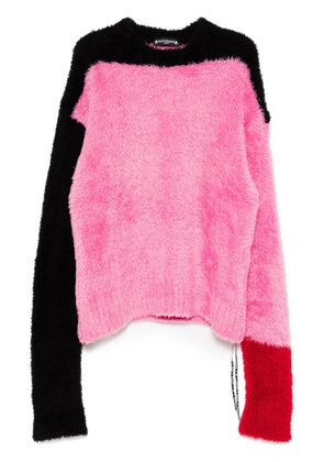 Mastermind World logo-jacquard jumper - Pink