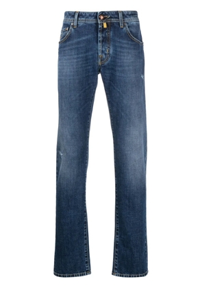 Jacob Cohën distressed-effect straight-leg jeans - Blue