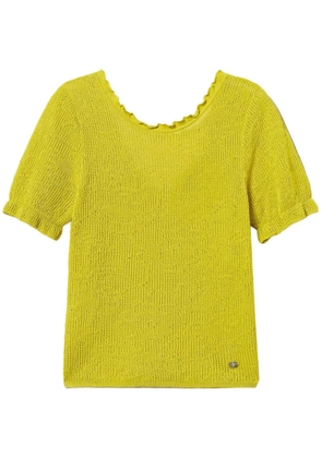 TWINSET floral jacquard top - Yellow