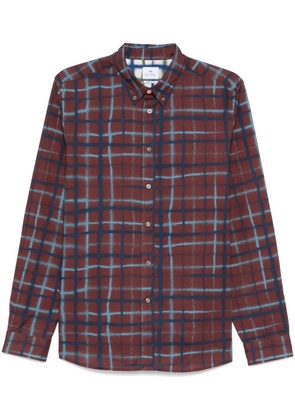 PS Paul Smith check-pattern shirt - Brown
