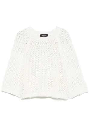 Fabiana Filippi open-knit top - White