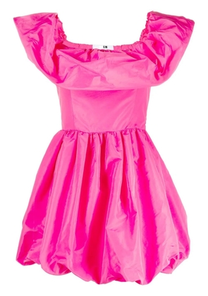 MSGM ruffled off-shoulder puffball dress - Pink