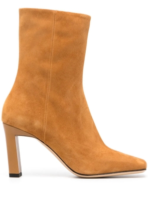 Wandler Isa Sleepy 85mm suede boots - Brown