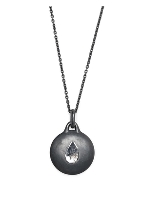 Parts of Four Disk diamond necklace - Black