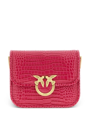 PINKO crocodile-effect mini shoulder bag