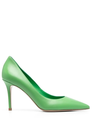 Le Silla Eva 80mm leather pumps - Green