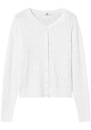 TWINSET Lozenge cardigan - White