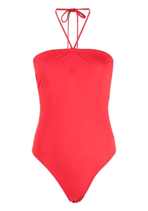 Fleur Du Mal halterneck bodysuit - Red