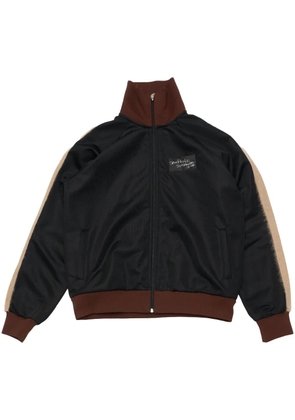 Stockholm Surfboard Club logo-appliqué track jacket - Black