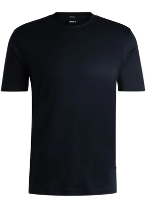 BOSS Bubble-jacquard cotton-blend T-shirt - Blue