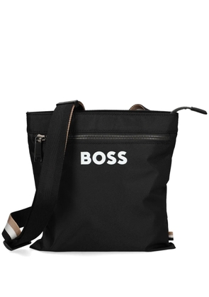 BOSS logo-print messenger bag - Black