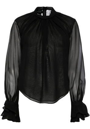 Giambattista Valli semi-sheer top - Black