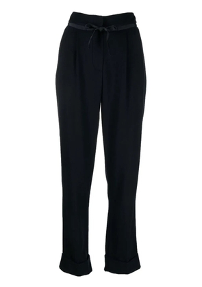 Emporio Armani pleat-straight leg trousers - Blue