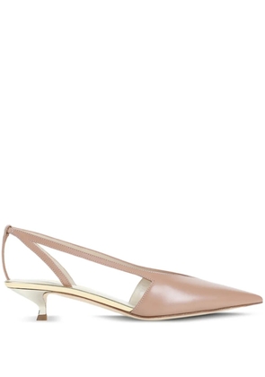 Giorgio Armani 30mm leather pumps - Neutrals
