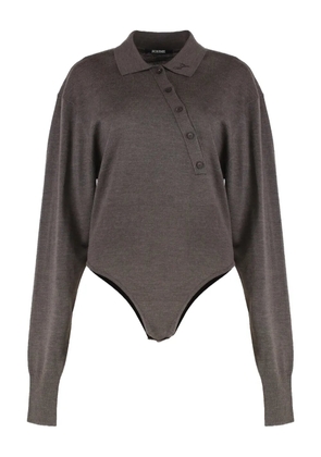 Jacquemus buttoned wool body - Brown