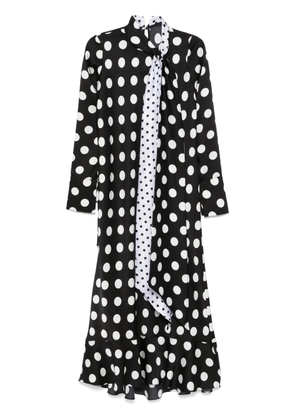 Parlor polka-dot maxi dress - Black