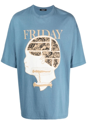 Undercover graphic-print cotton T-shirt - Blue