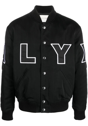 1017 ALYX 9SM logo-patch bomber jacket - Black