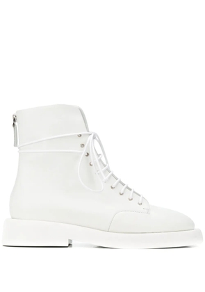 Marsèll Gommello leather combat boots - White
