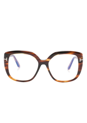 TOM FORD Eyewear square-frame glasses - Brown