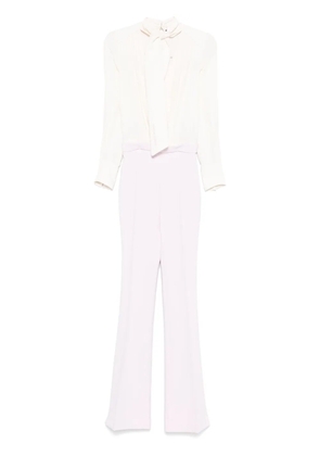 Elisabetta Franchi georgette jumpsuit - Neutrals